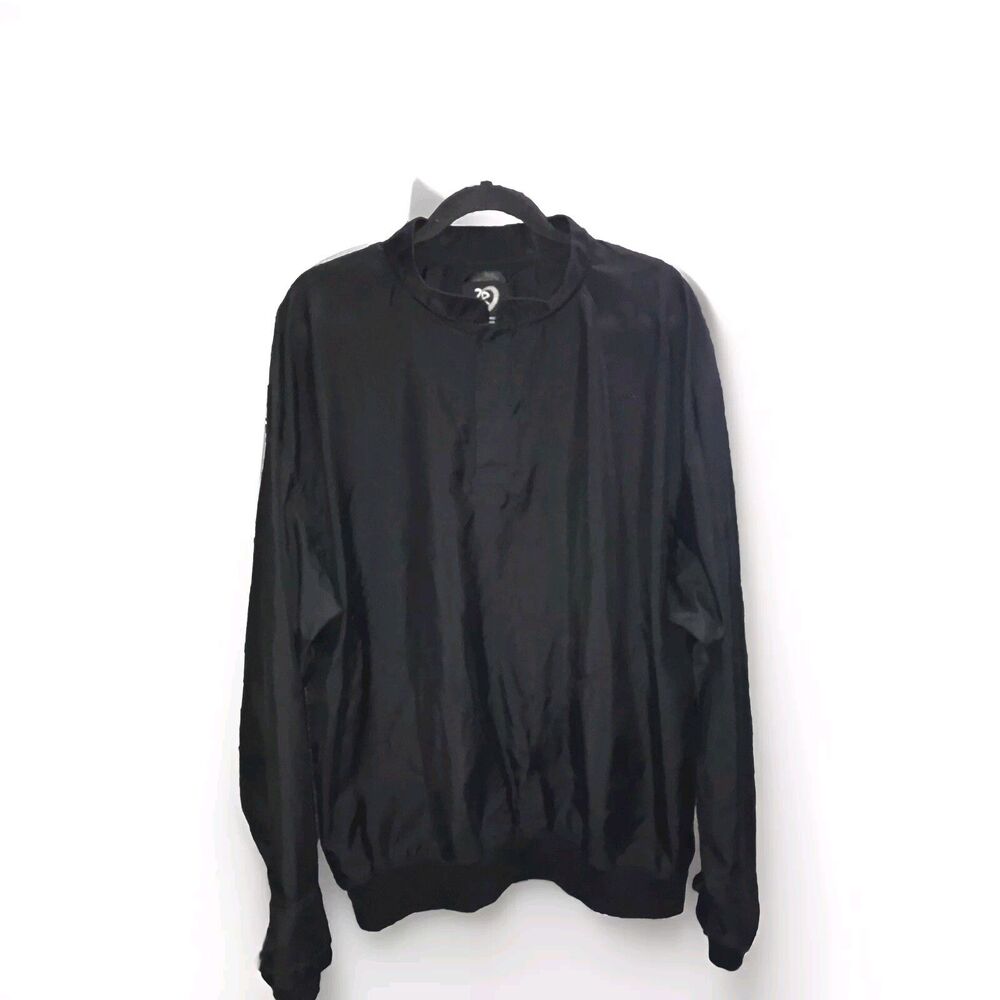 Zero Restriction Golf Jacket Men Large Windbreaker 1/4‎ 3 Snap Buttons Pullover